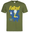 Мужская футболка Fallout 33 Оливковый фото