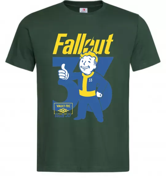 Мужская футболка Fallout 33 Темно-зеленый фото