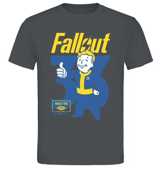 Мужская футболка Fallout 33 Графит фото