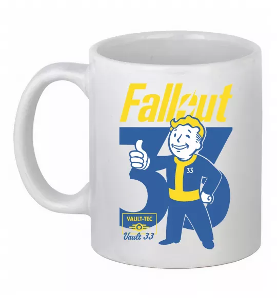 Чашка керамическая Fallout 33 Белый фото