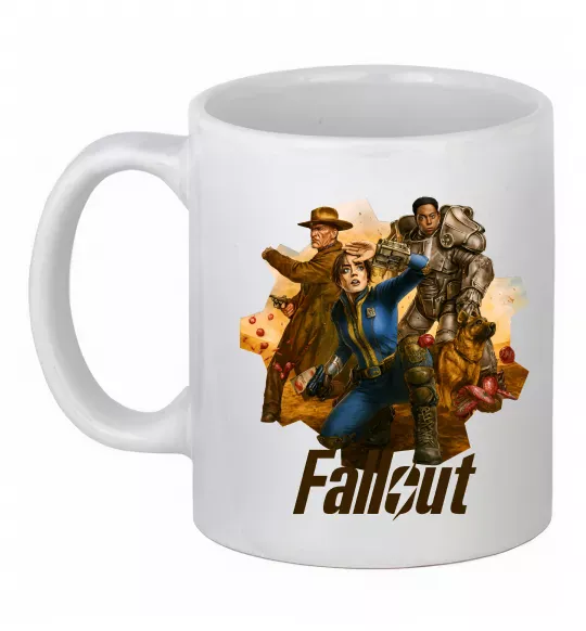 Чашка керамічна Fallout art Білий фото