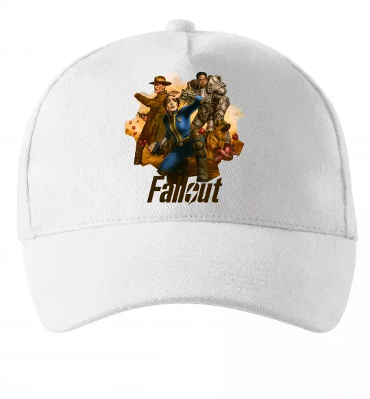 Кепка Fallout art Білий фото