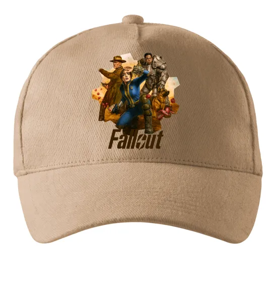 Кепка Fallout art Пісочний фото