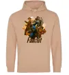Мужская толстовка (худи) Fallout art Песочный Мужская толстовка (худи) Fallout art Песочный фото