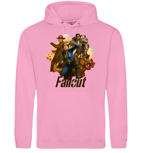 Женская толстовка (худи) Fallout art Розовый фото