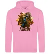 Женская толстовка (худи) Fallout art Розовый фото