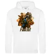 Женская толстовка (худи) Fallout art Белый фото