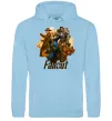 Женская толстовка (худи) Fallout art Голубой фото