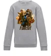 Детский Свитшот Fallout art Серый меланж фото