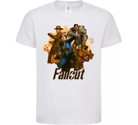 Детская футболка Fallout art Белый фото
