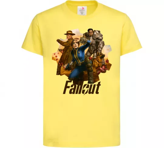 Детская футболка Fallout art Лимонный фото