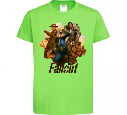 Детская футболка Fallout art Лаймовый фото