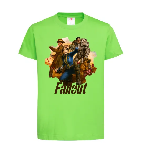 Детская футболка Fallout art Лаймовый фото