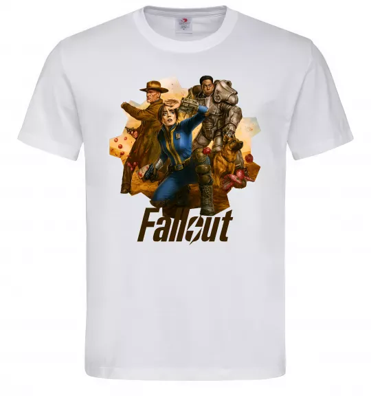 Мужская футболка Fallout art Белый фото