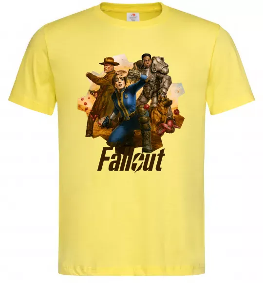 Мужская футболка Fallout art Лимонный фото
