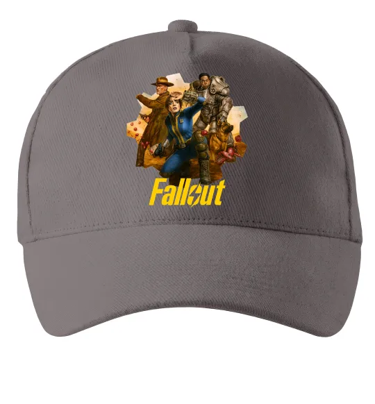 Кепка Fallout art Серый фото