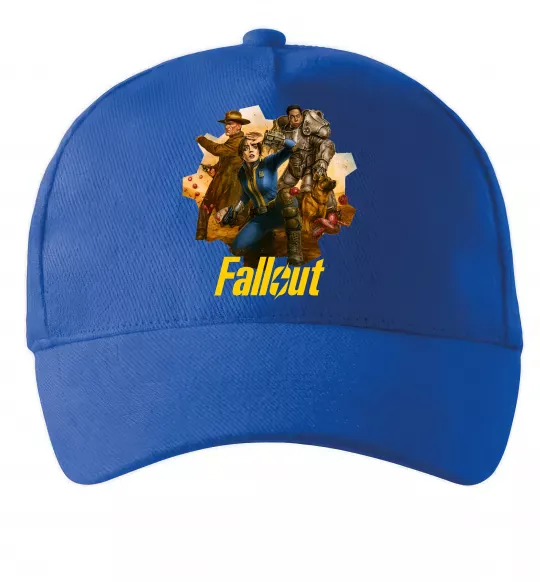 Кепка Fallout art Яскраво-синій фото