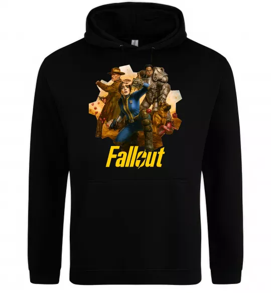 Женская толстовка (худи) Fallout art Черный фото