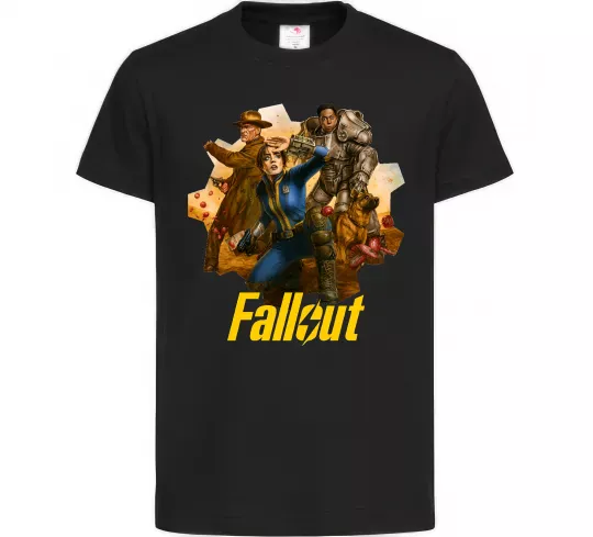 Детская футболка Fallout art Черный фото