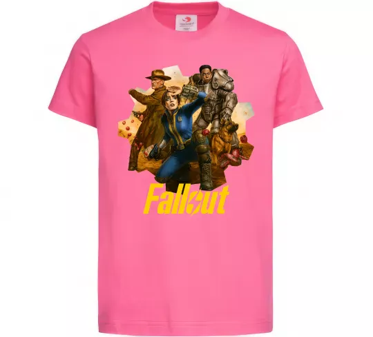 Детская футболка Fallout art Ярко-розовый фото