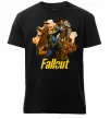 Мужская премиум футболка Fallout art Черный фото
