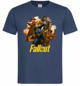 Мужская футболка Fallout art Темно-синий фото