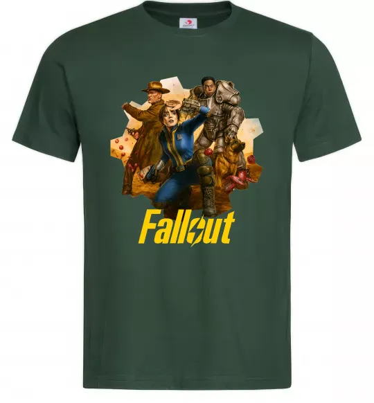 Мужская футболка Fallout art Темно-зеленый фото
