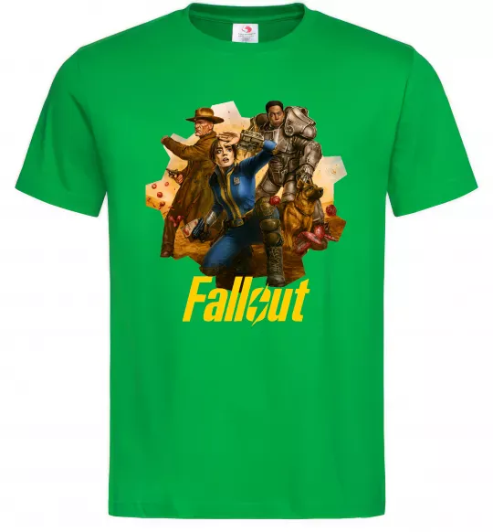 Мужская футболка Fallout art Зеленый фото