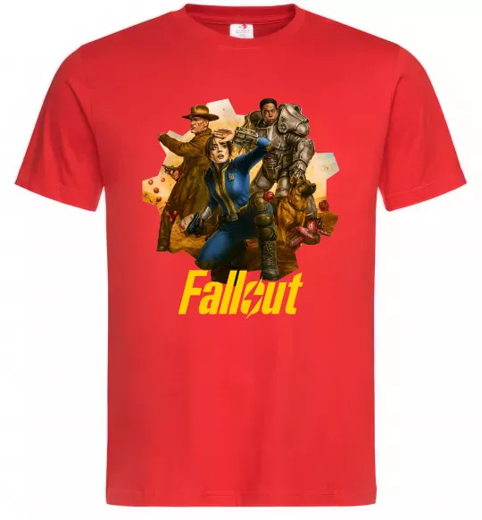 Мужская футболка Fallout art Красный фото
