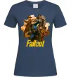 Женская футболка Fallout art Темно-синий фото
