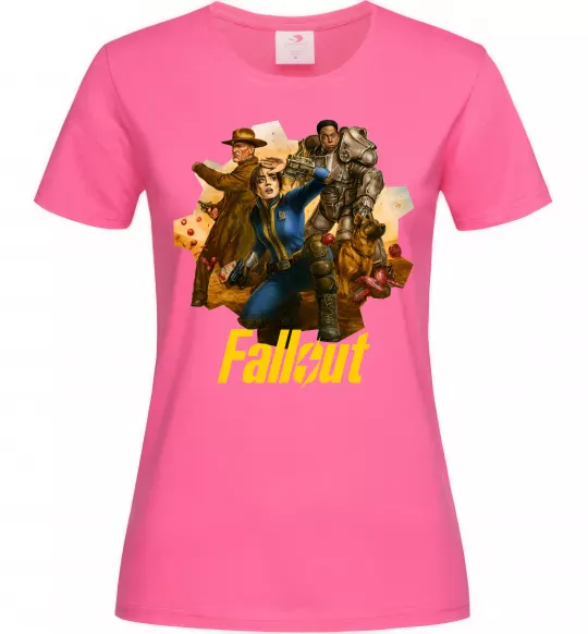 Женская футболка Fallout art Ярко-розовый фото