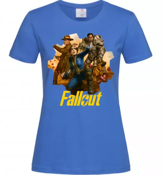 Женская футболка Fallout art Ярко-синий фото
