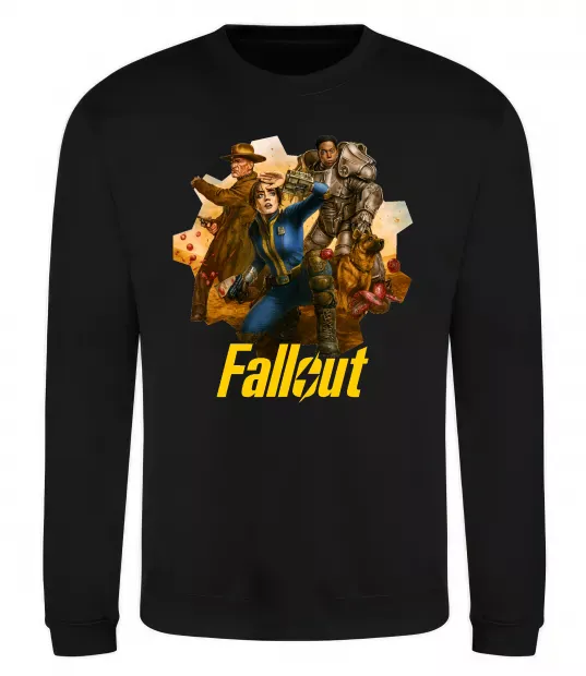 Світшот Fallout art Чорний фото