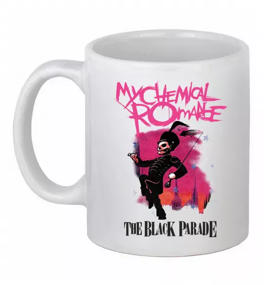 Чашка керамічна The black parade Білий фото