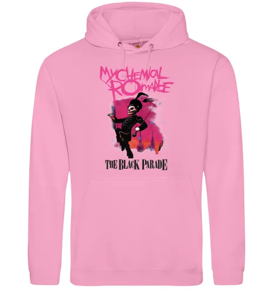 Женская толстовка (худи) The black parade Розовый фото