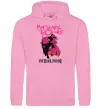 Женская толстовка (худи) The black parade Розовый фото