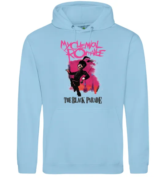 Женская толстовка (худи) The black parade Голубой фото