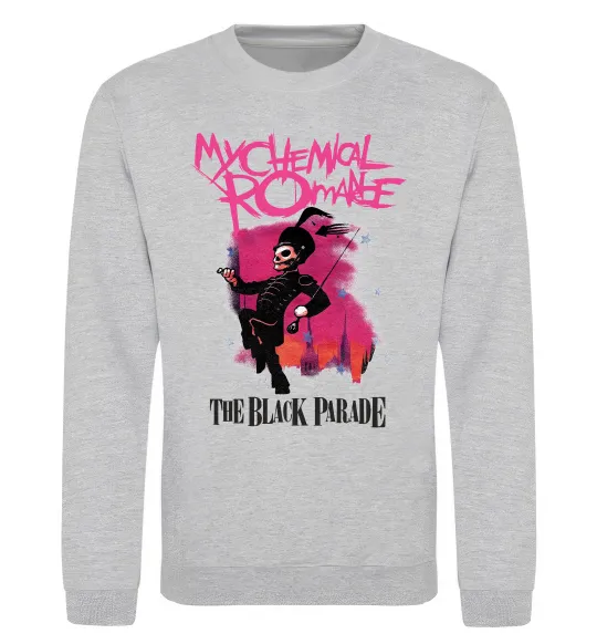 Світшот The black parade Сірий меланж фото