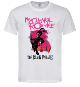 Мужская футболка The black parade Белый фото