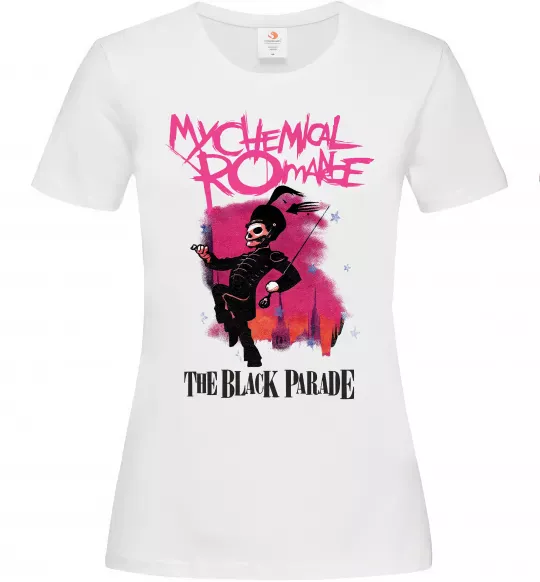 Женская футболка The black parade Белый фото