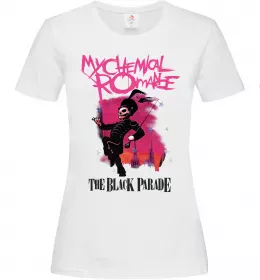 Женская футболка The black parade Белый фото