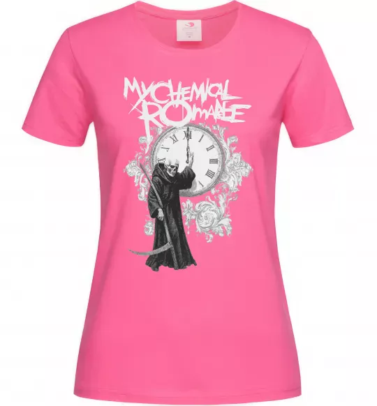 Женская футболка My Chemical Romance time Ярко-розовый фото