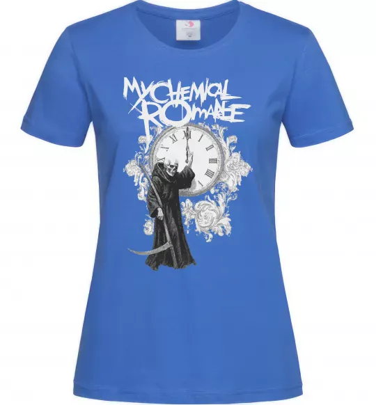 Женская футболка My Chemical Romance time Ярко-синий фото