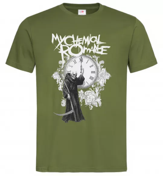 Мужская футболка My Chemical Romance time Оливковый фото