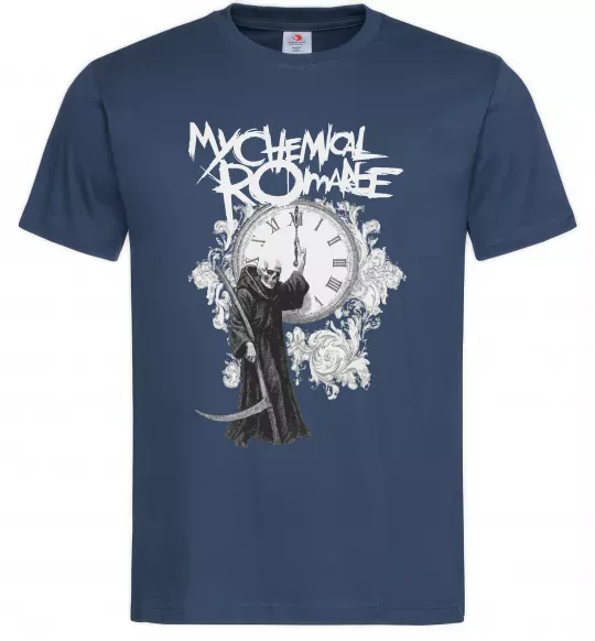 Мужская футболка My Chemical Romance time Темно-синий фото