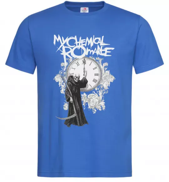 Мужская футболка My Chemical Romance time Ярко-синий фото