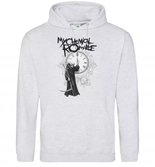 Мужская толстовка (худи) My Chemical Romance time Серый меланж фото