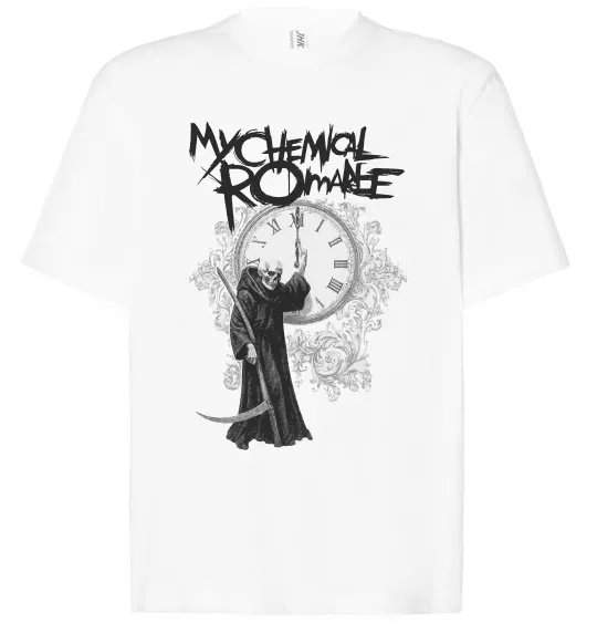 Футболка Оверсайз My Chemical Romance time Білий фото