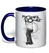 Чашка с цветной ручкой My Chemical Romance time Глубокий темно-синий фото