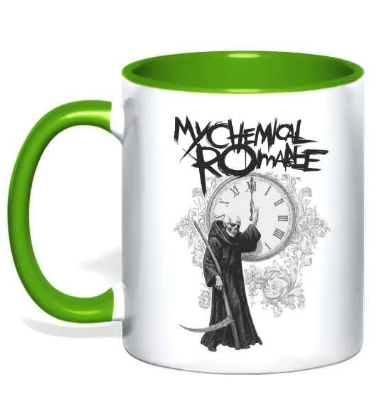 Чашка с цветной ручкой My Chemical Romance time Лаймовый фото